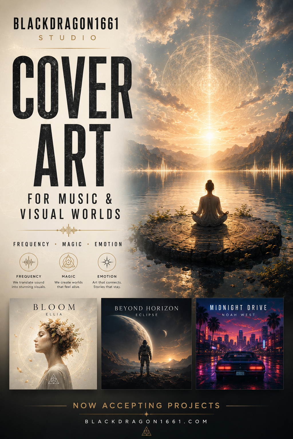 Cover Art for Music and Visual Worlds by Blackdragon1661